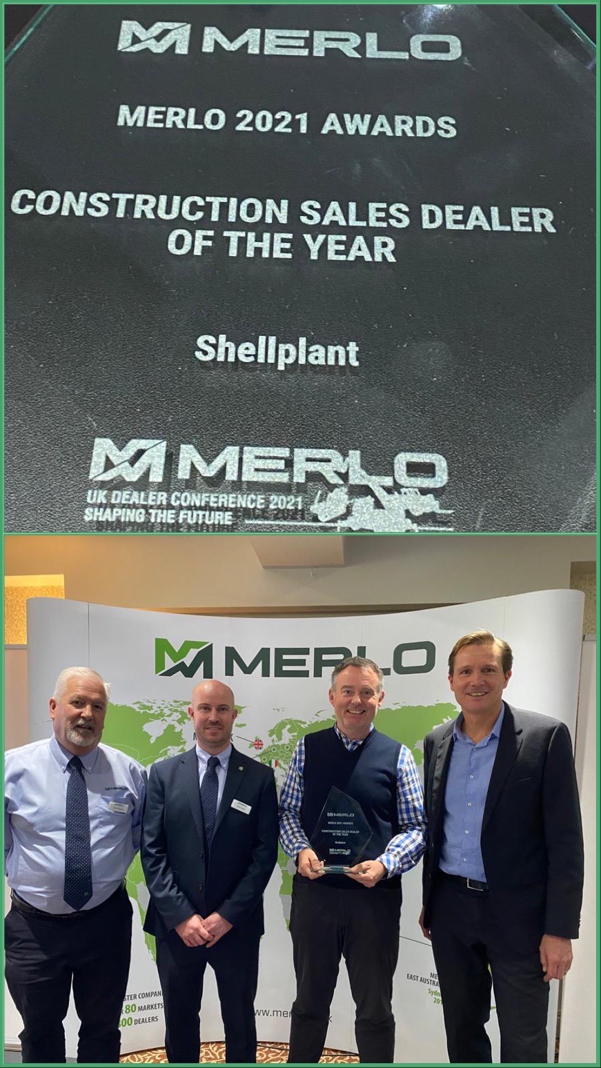 Shellplant Merlo construction sales dealer of the year 2021